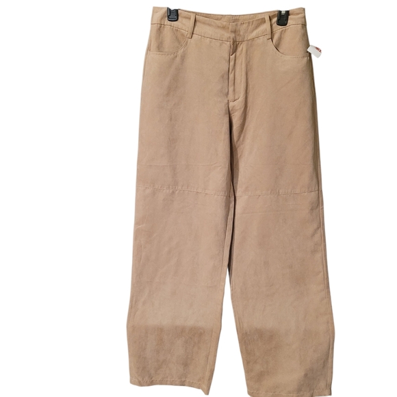 Zara Pants - NWT Zara wide leg faux suede pants - M.         N57